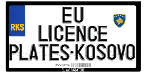 EU Licence Plates - #39 Kosovo