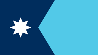 The flag of the state of Minnesota