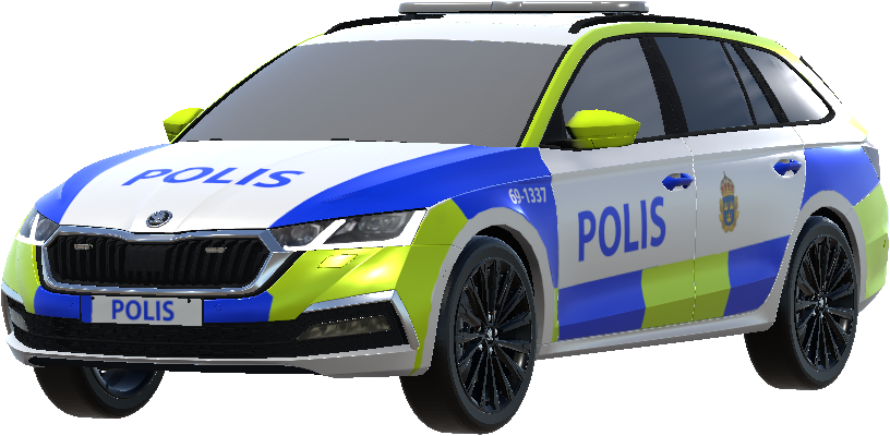 Skoda Swedish police preview