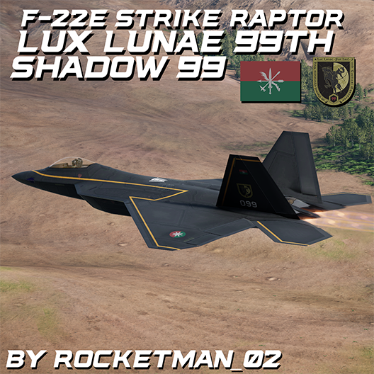 F-22E Strike Raptor | Lux Lunae 99th Unit - Shadow 99