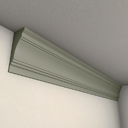 Wide ceiling molding 2 m - Sage green