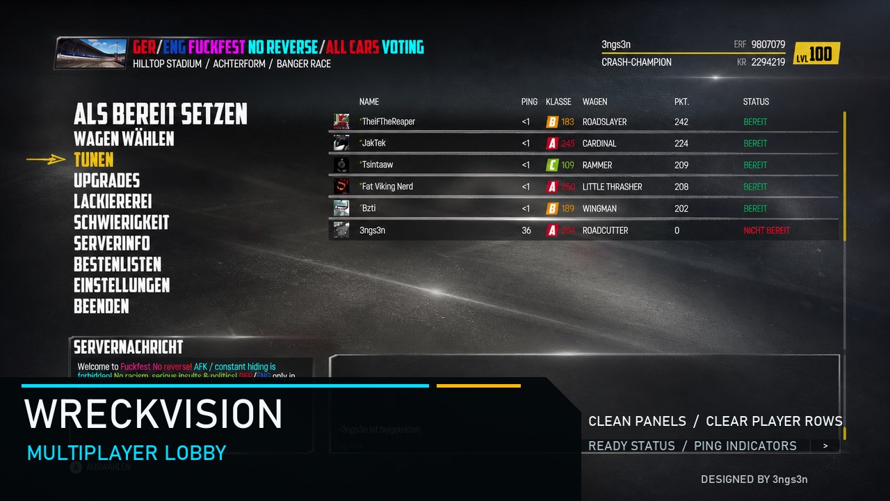 WreckVision Multiplayer Lobby - by 3ngs3n