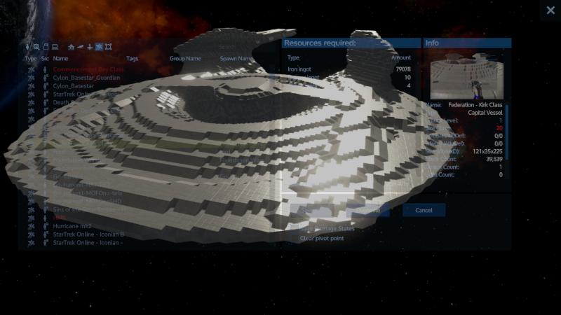 StarTrek Federation - Kirk Class - Shell