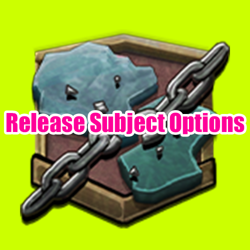 Release Subject Options