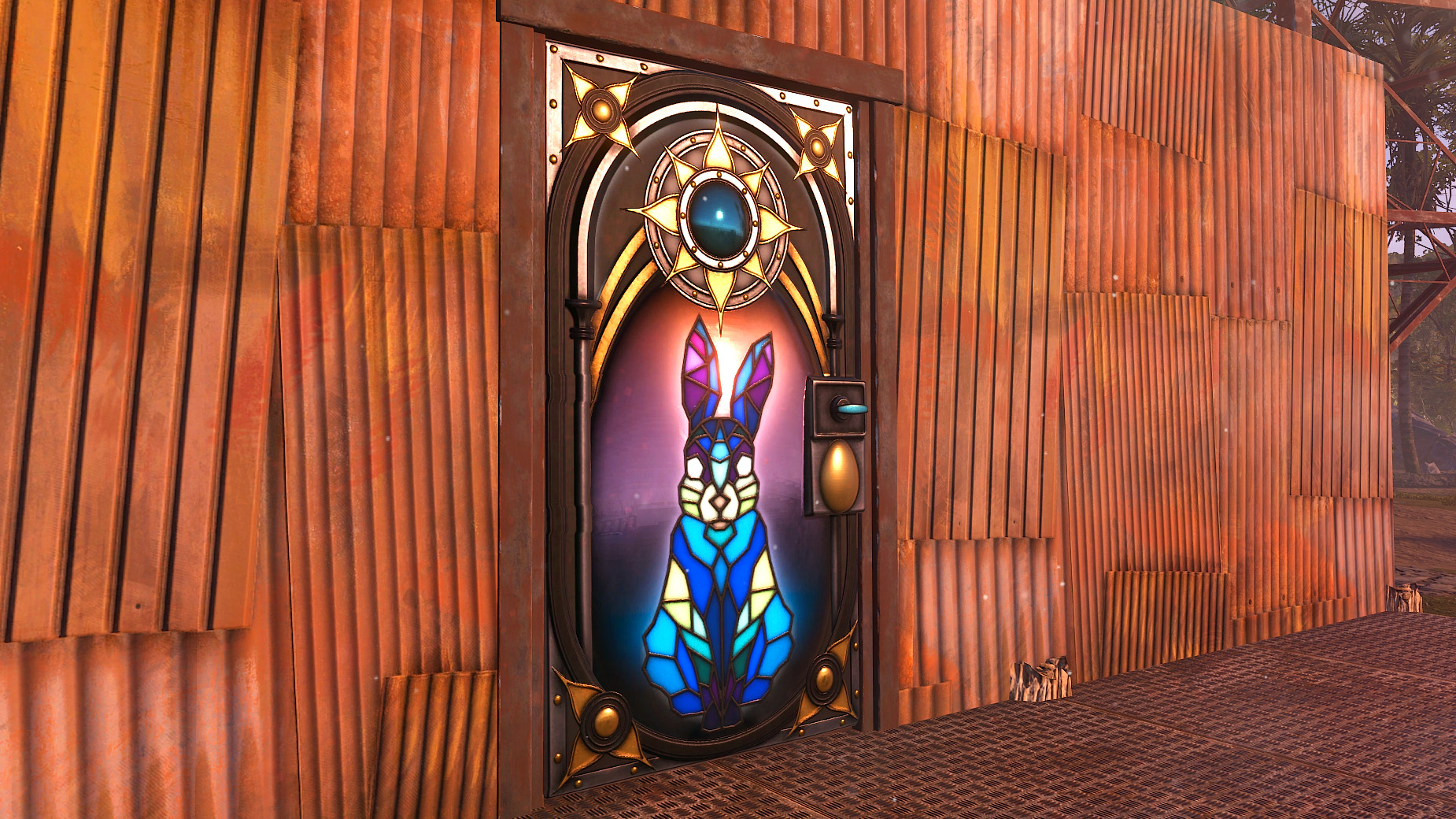 Easter Bunny Sheet Metal Door thumbnail 5