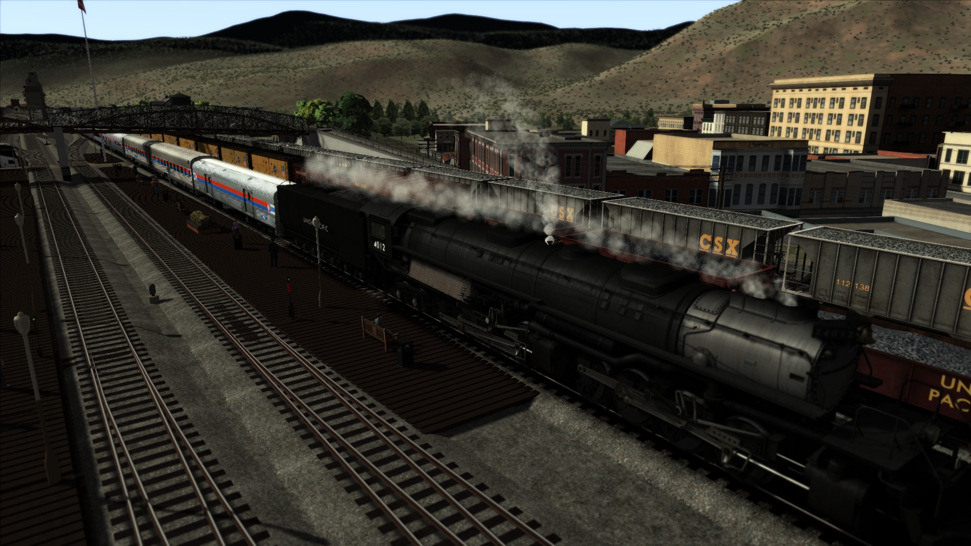Was Union Pacific Big Boy 4012 Hauling 9 Amtrak E8 Passenger Cars to Echo Part 1