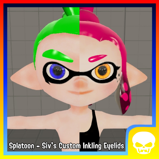 Splatoon - Siv's Custom Inkling Eyelids