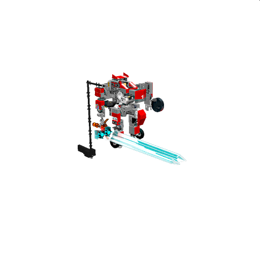 race exo suit with sword
