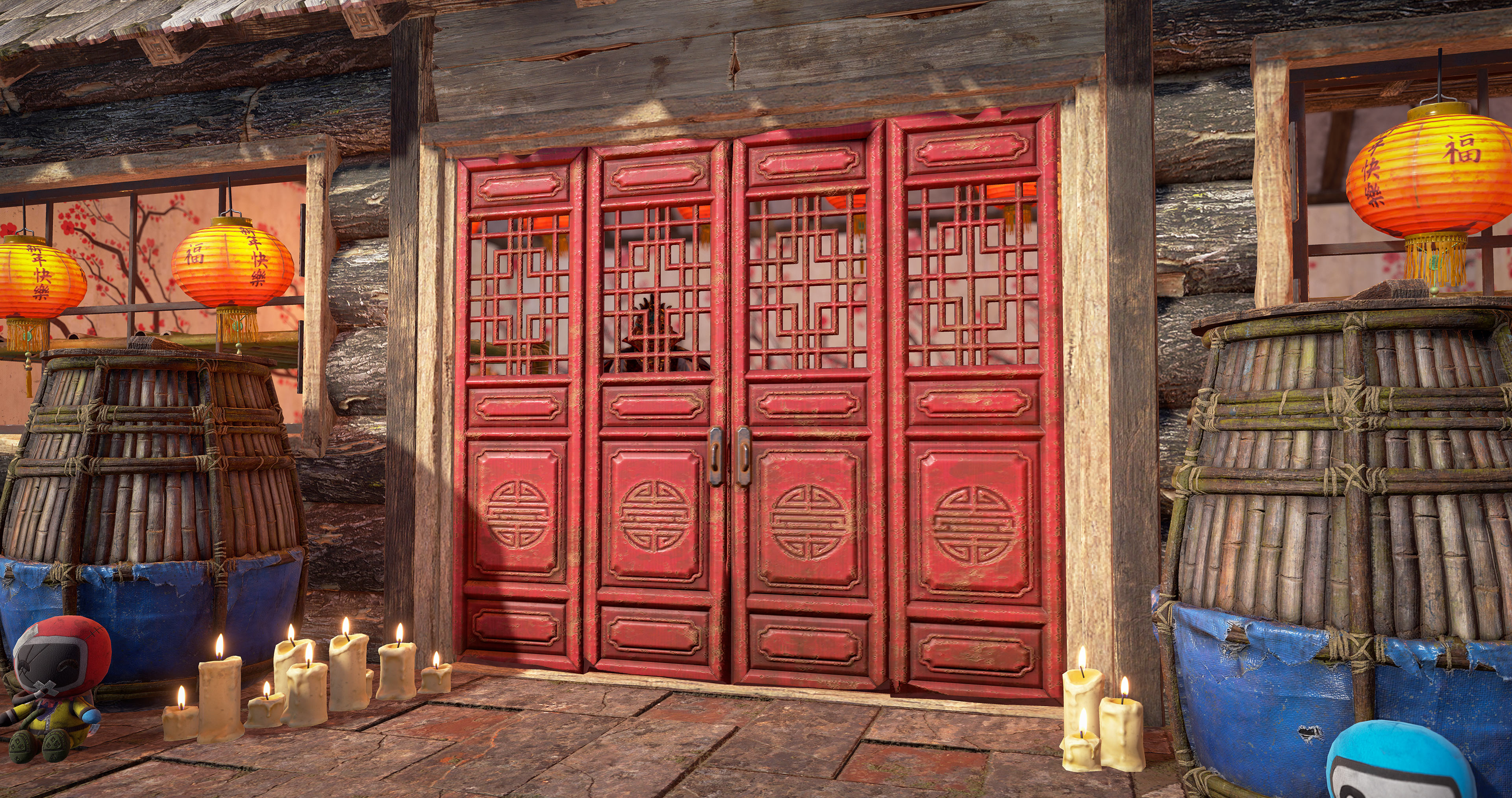 Chinese Panel Wooden Doors screenshot 1