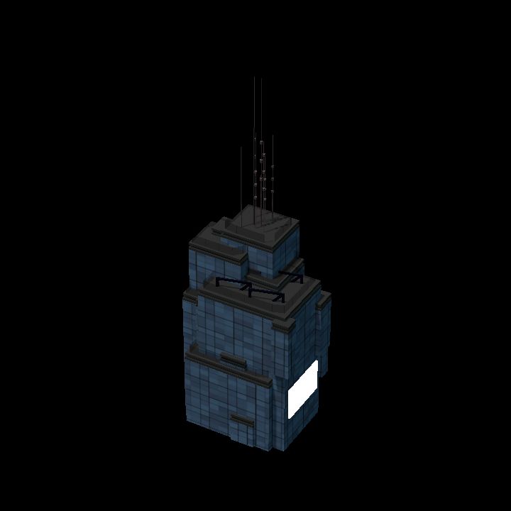 Low Poly Scifi Towers E 5 