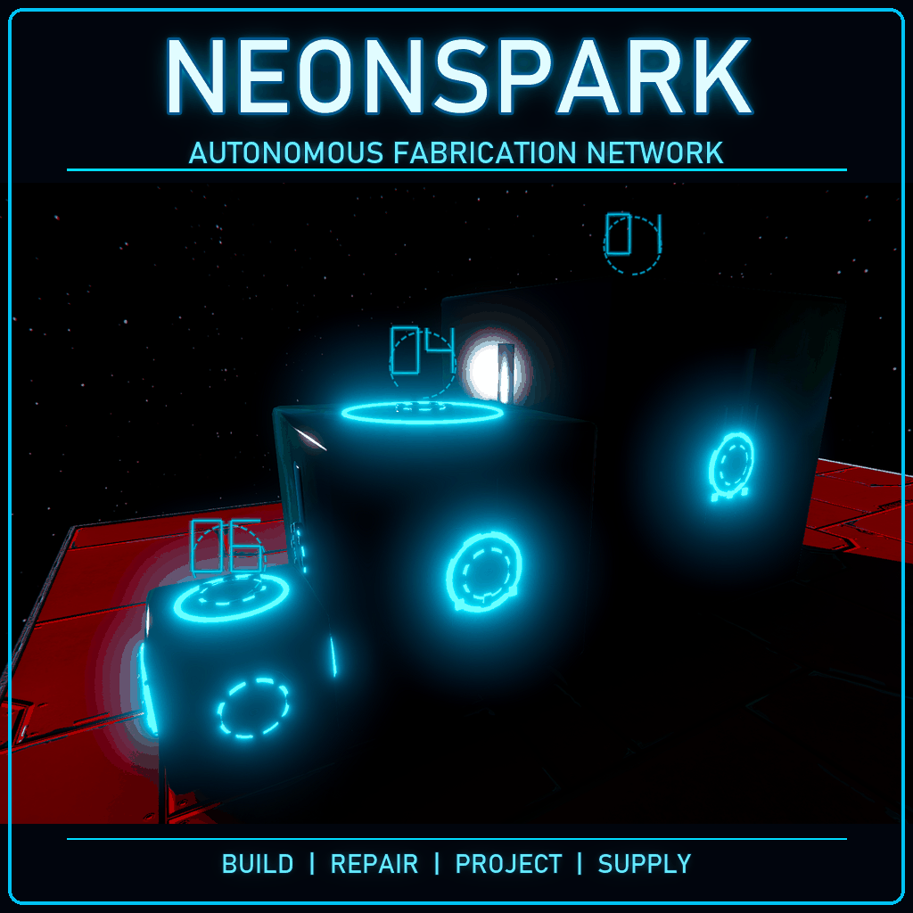 NeonSpark — Autonomous Fabrication Network preview