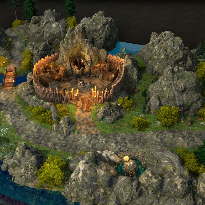 Looted outpost [60x50]