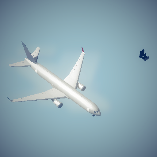 boeing767 with gear tilt