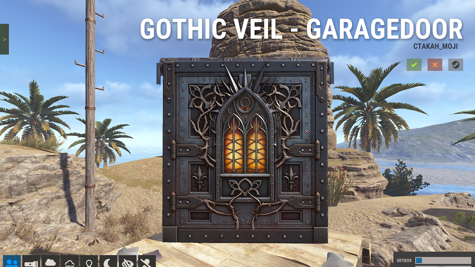 Gothic Veil Garage Door screenshot 1