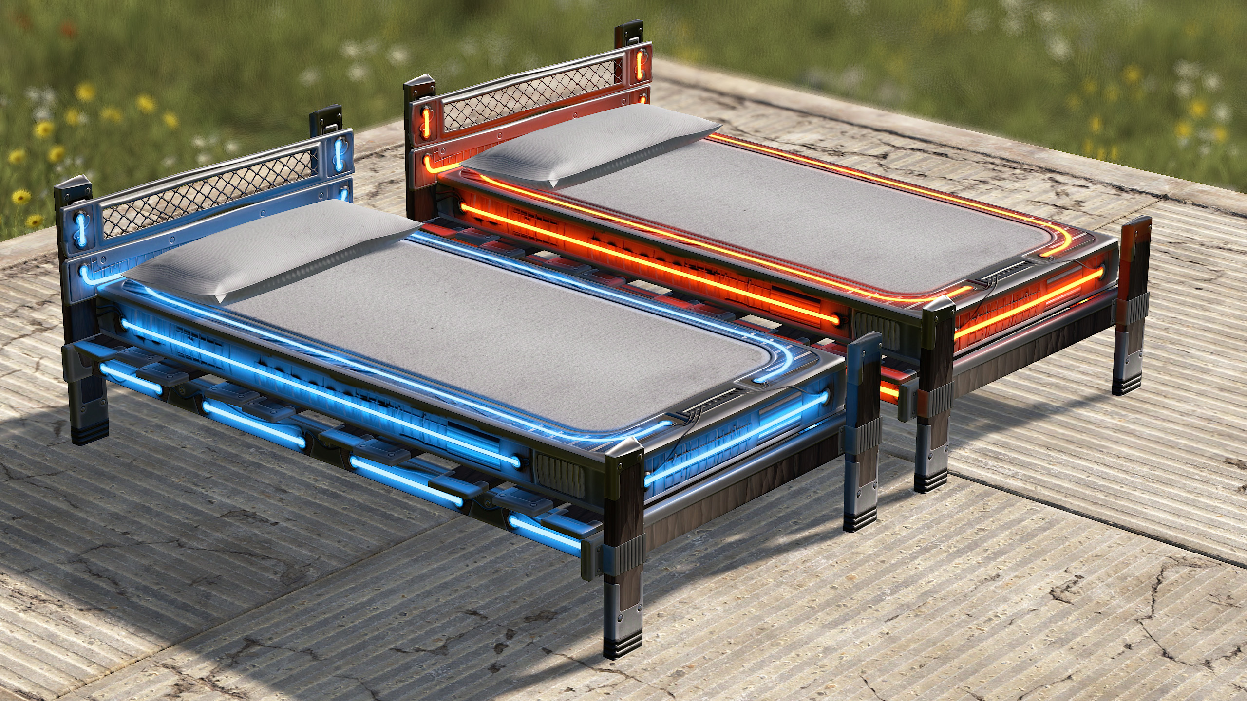Neon Bed - Blue screenshot 1