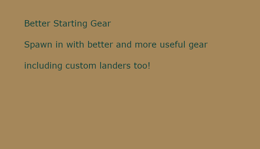 BetterStartingShit