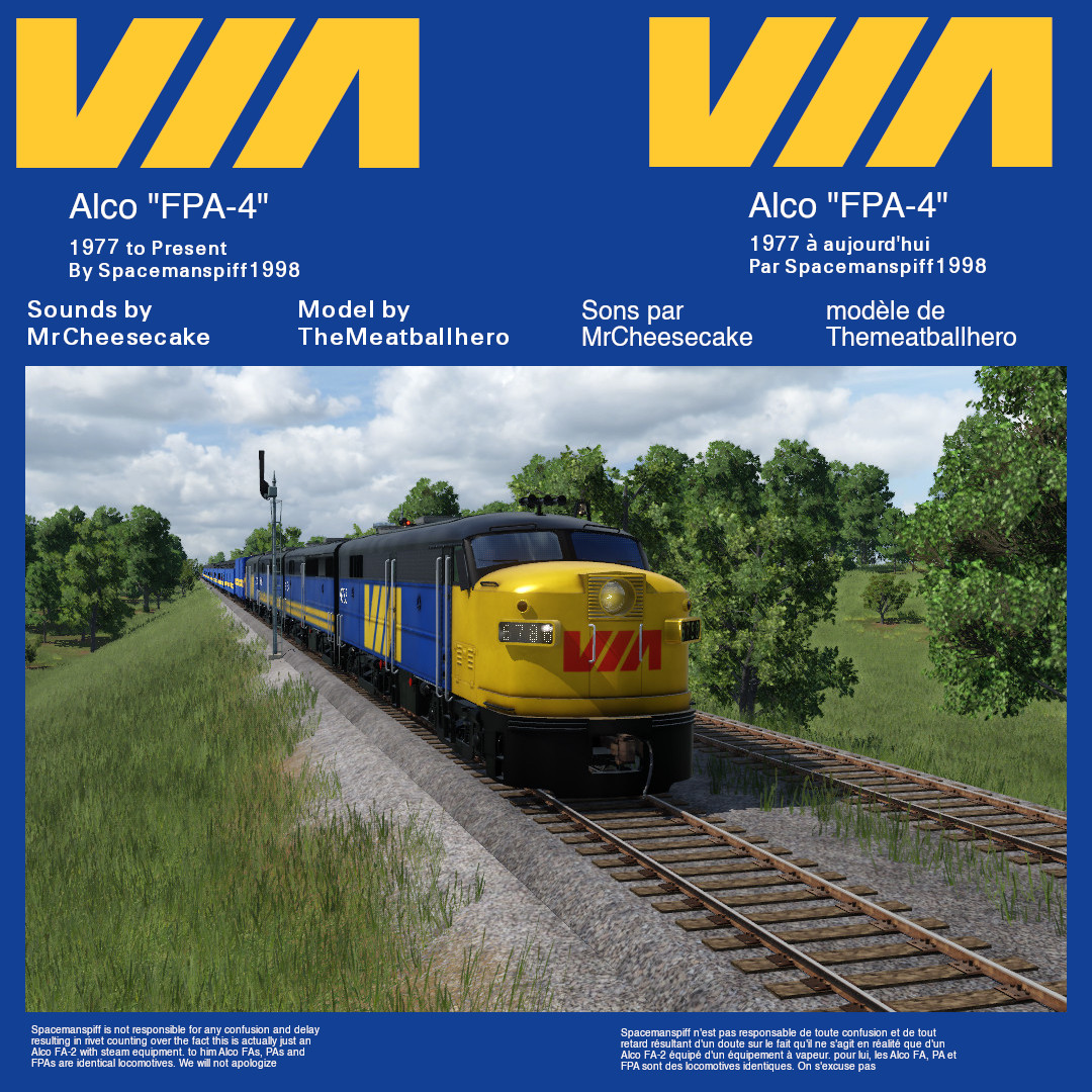 VIA Rail FPA-4s