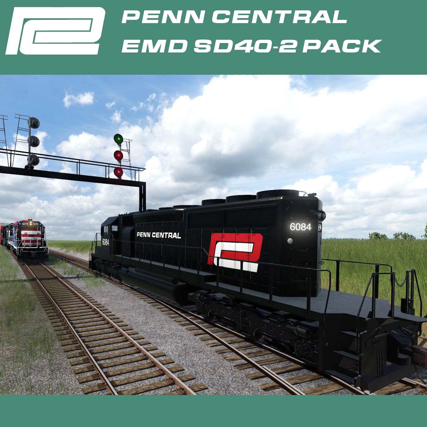 Penn Central SD40-2s