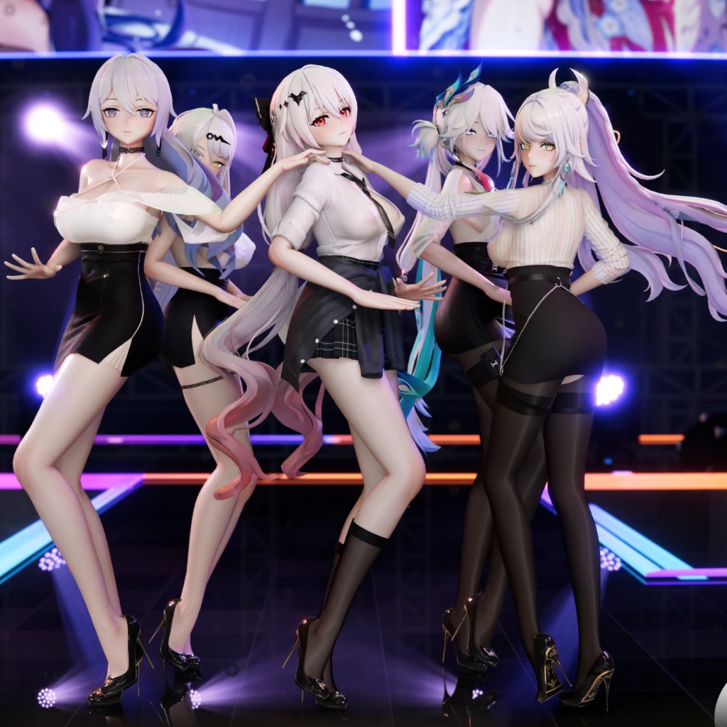 Blender172ঌ月下誓约🕊Lunar Vow&仪玄🕊Yixuan&爻光🕊Yao Guang&布洛妮娅🕊Bronya&兹白🕊Zibaiꨄ︎Up&Down