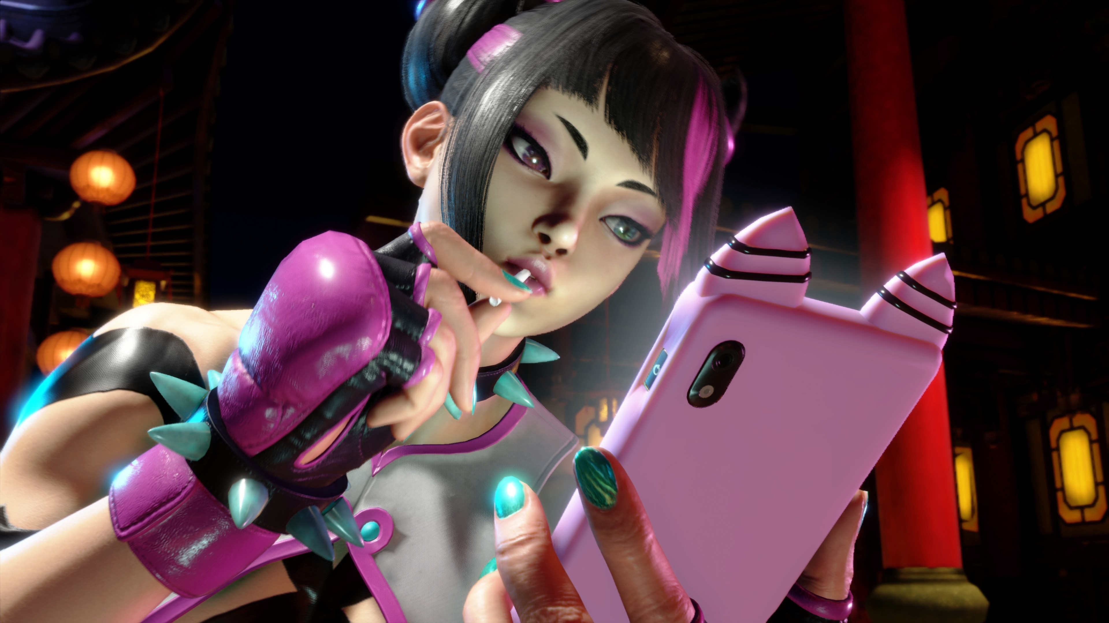 R-18 Juri Han (Street Fighter)  animated Glow Tablet Medkit 2
