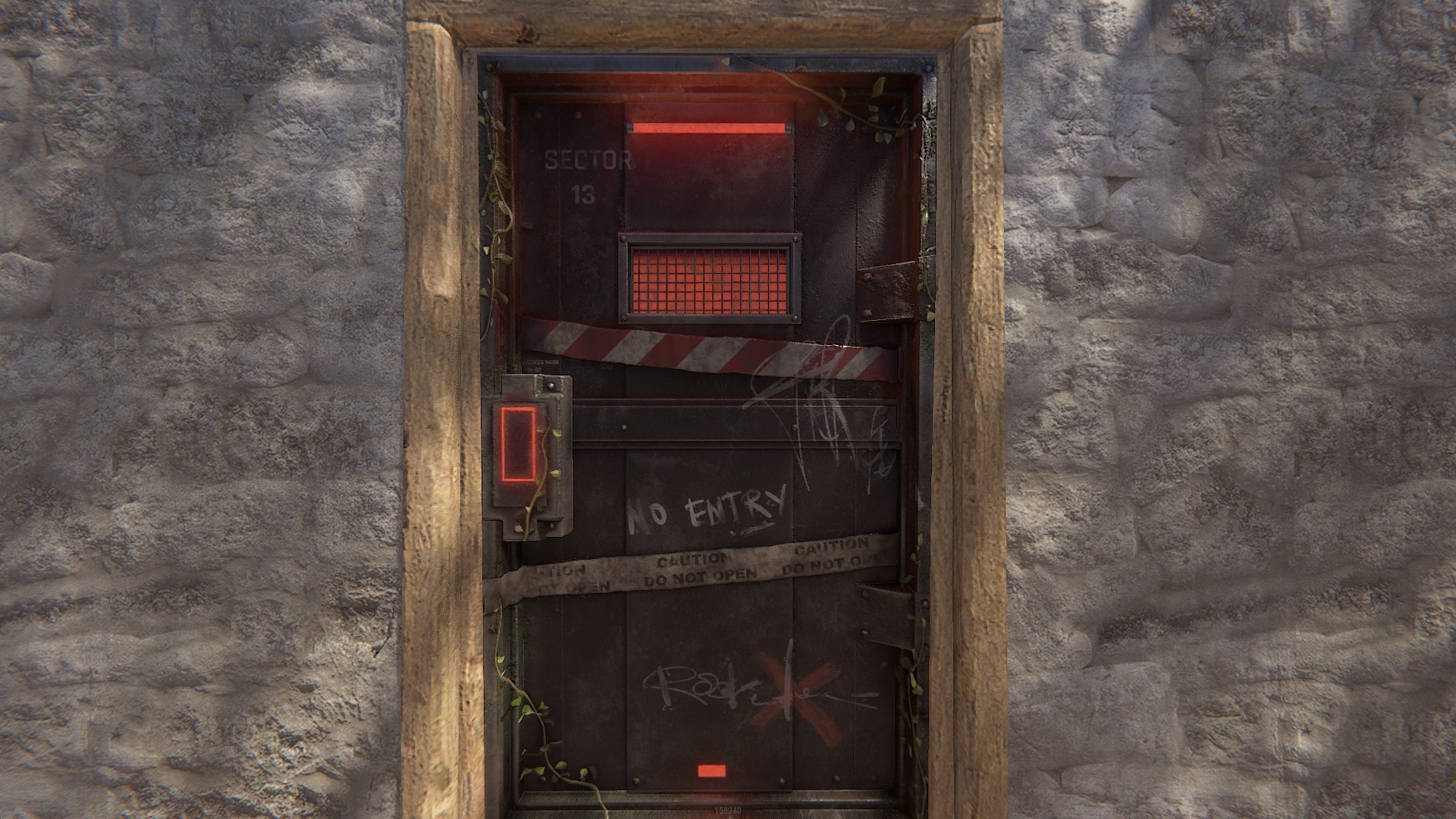 Red Sector Armored Door thumbnail 5