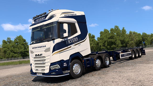 Fryers Transport - DAF XG & SCS Container Trailer