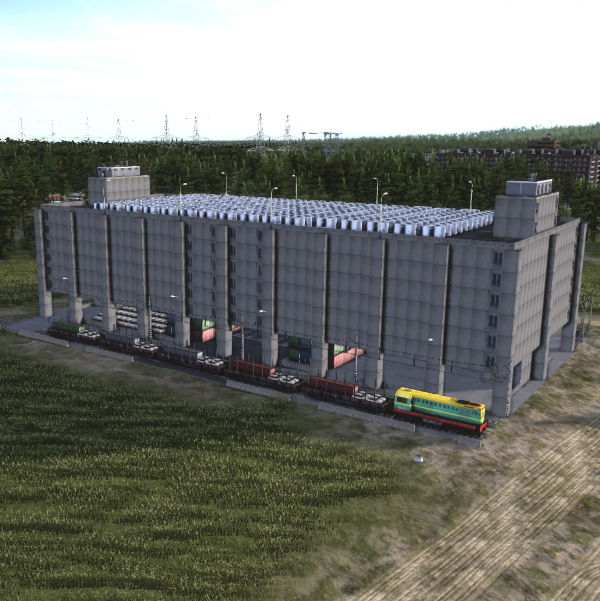 5 Storey warehouse buliding preview