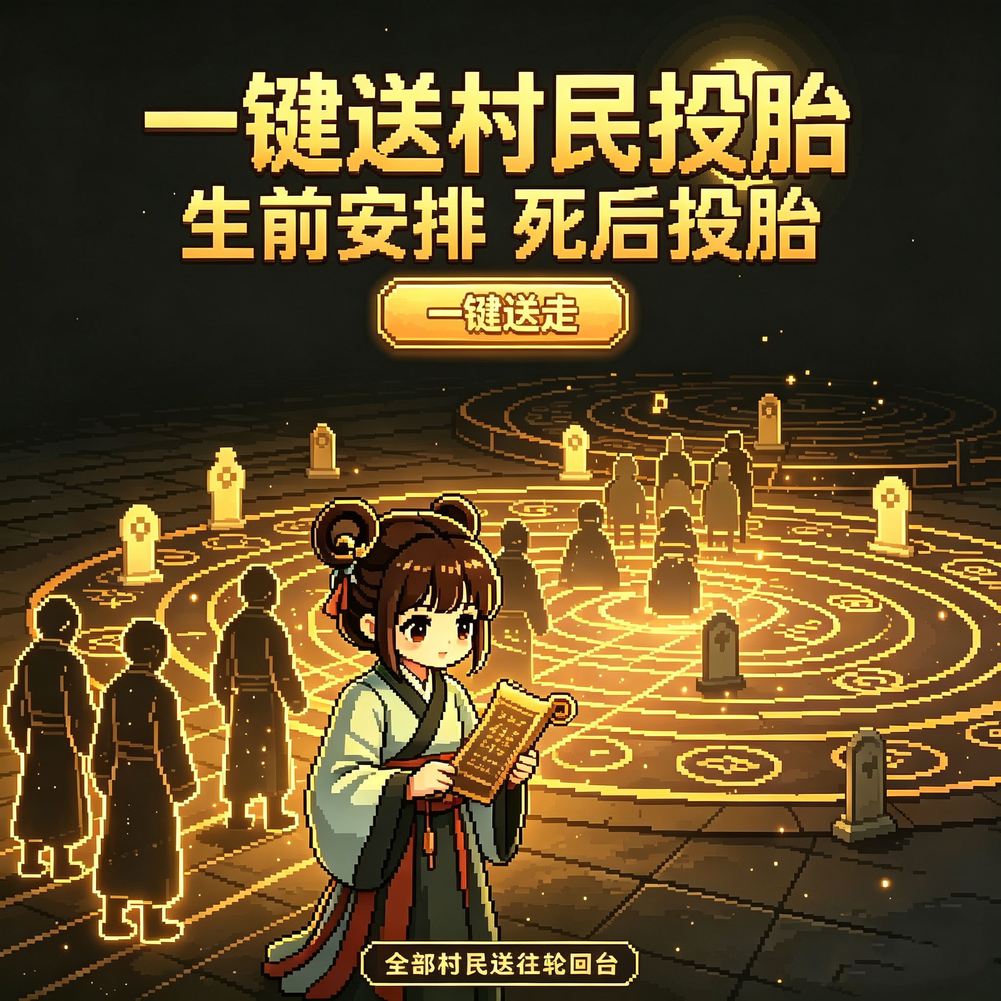 批量送村民入轮回台直接投胎 preview