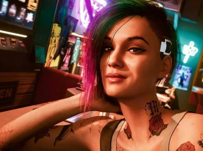 R-18 Judy Alvarez (Cyberpunk 2077)  Loading screen 2
