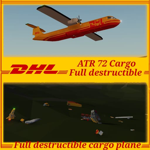 ATR 72-200F DHL (Full destructible)