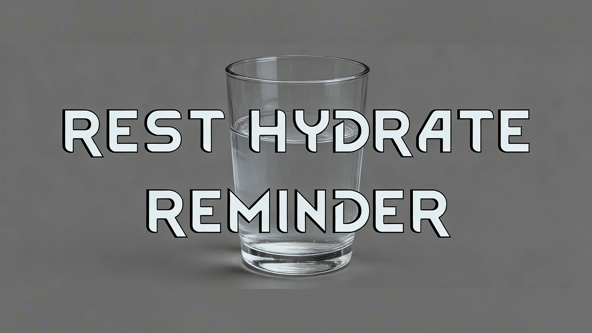 Rest & Hydration Reminder