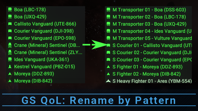 GS QoL: Rename by Pattern