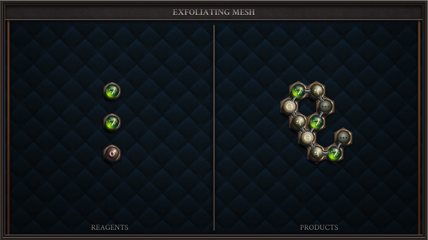 Exfoliating Mesh