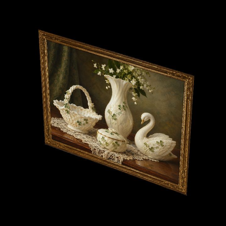 Painting, White Irish Pottery {2D}