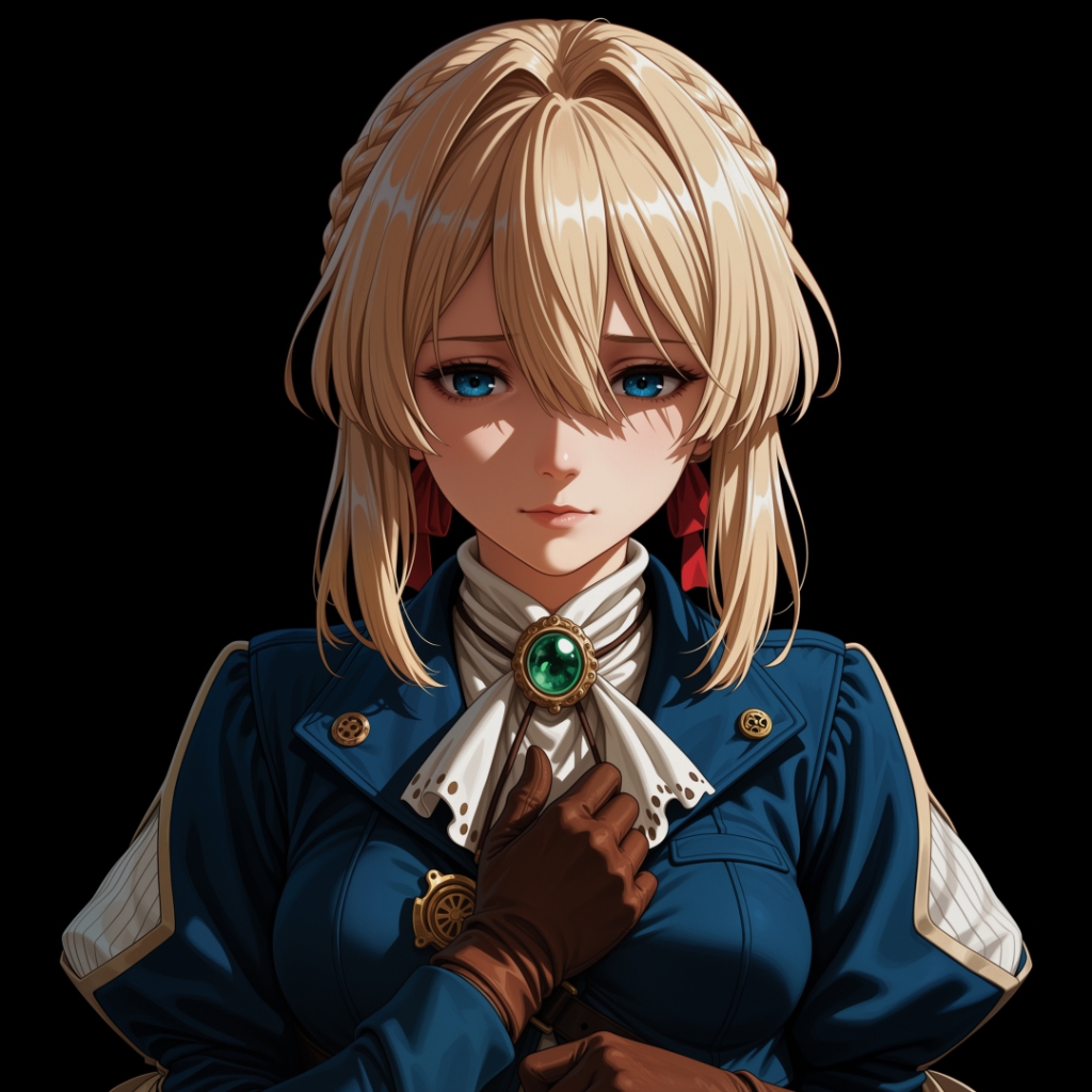 Violet Evergarden | Dark Background | Dark & Colored Versions | 4K preview