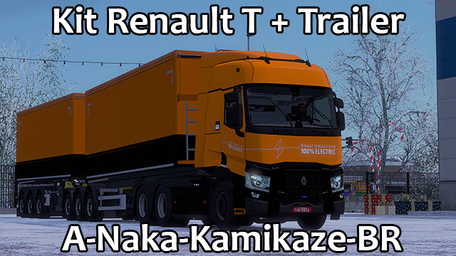 Renault T + Trailer - TruckersMP TMP (A-Naka)