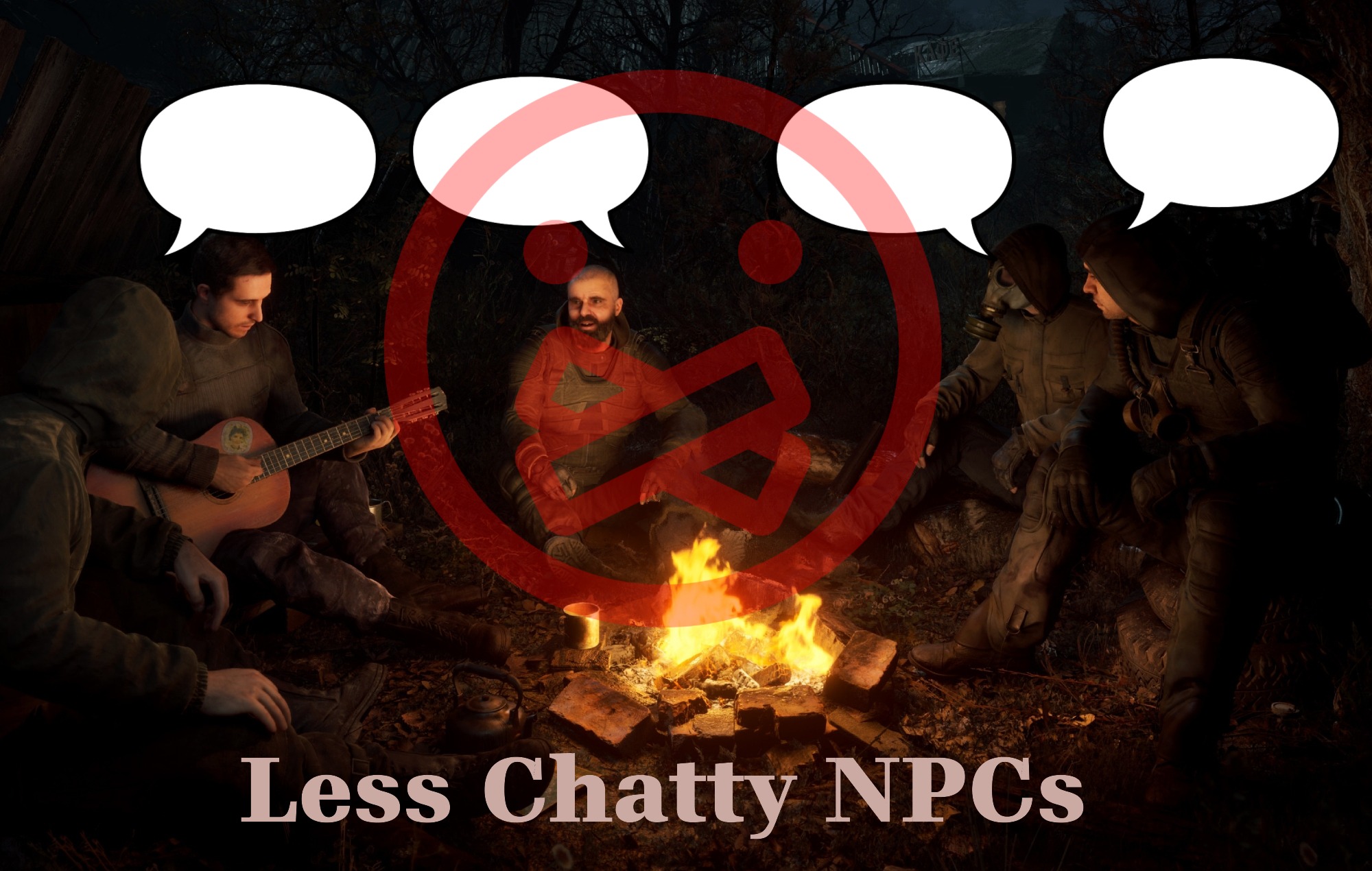Less Chatty NPCs (Not updated for 2.0)