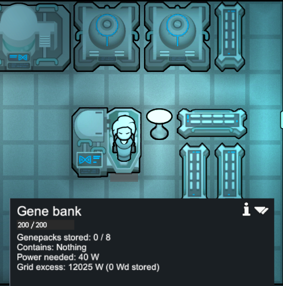 Bigger Gene Bank mod preview for RimWorld