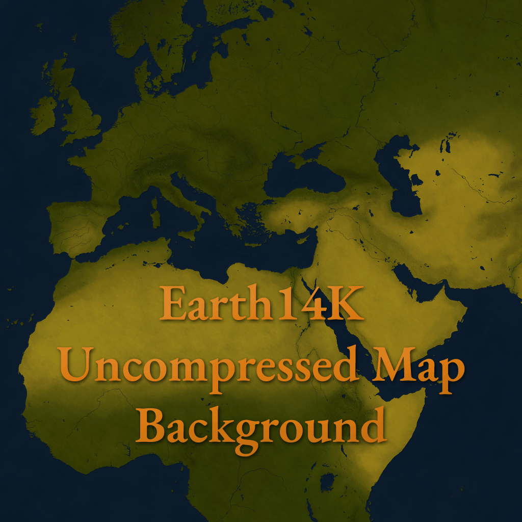 Earth14K Uncompressed Map Background
