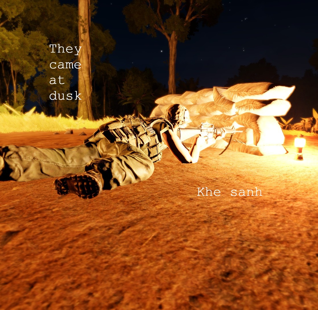 They came at dusk
