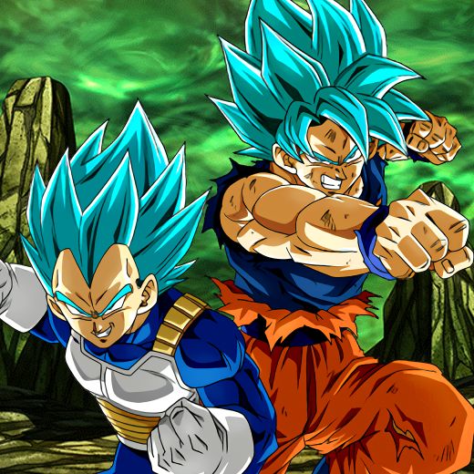 LR PHY SSGSS Goku (Kaioken) & SSGSS Vegeta (Evolved) Active SKill