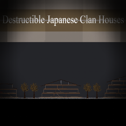 destructible japanese traditional clan houses