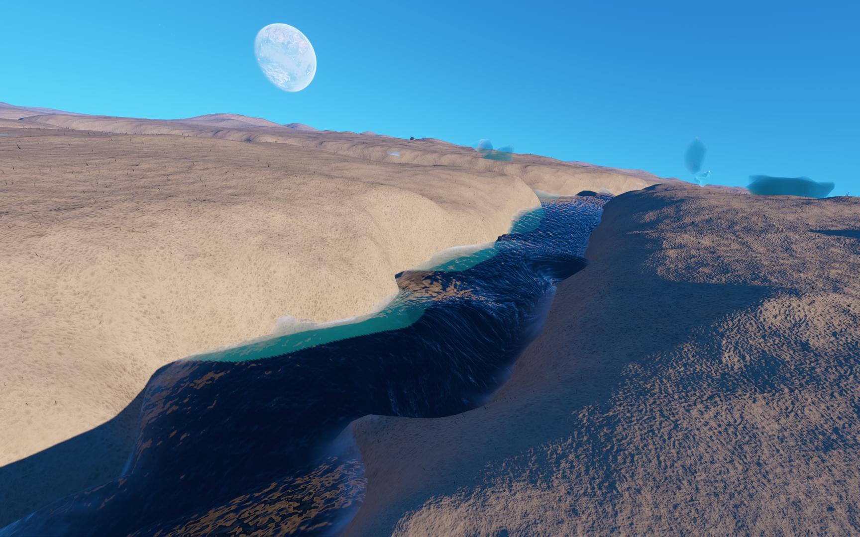 River on Desert world