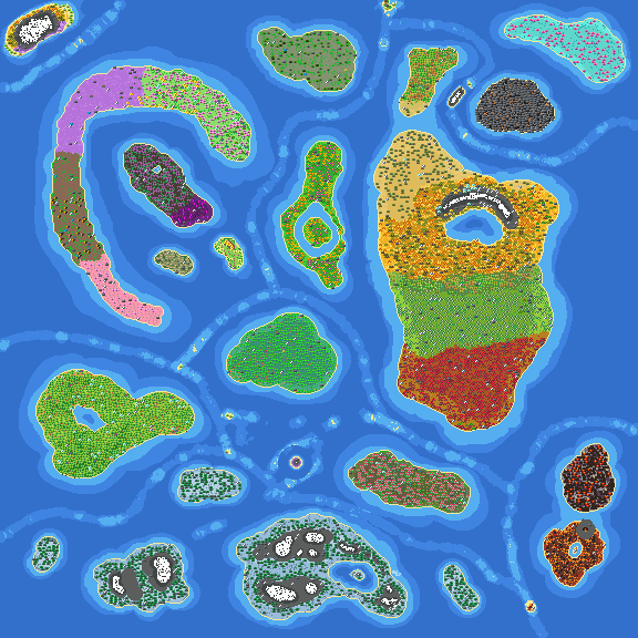 Custom Map of All Biomes 2