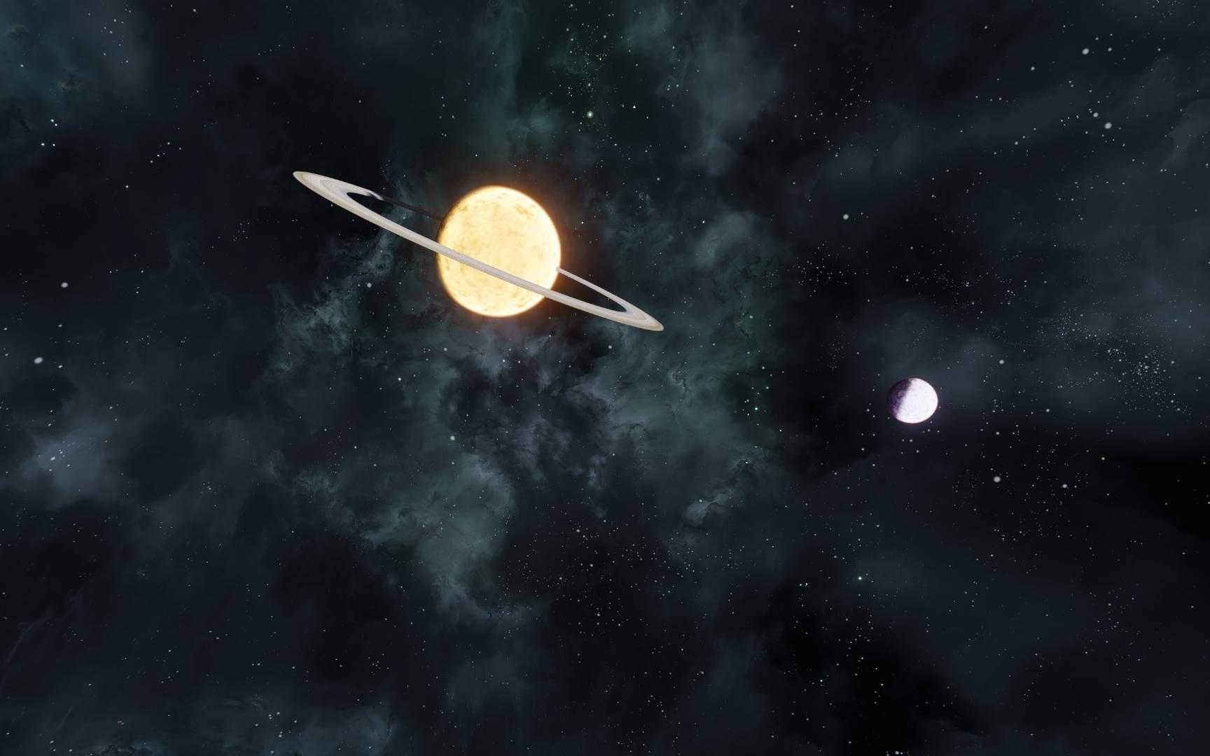 Alien moon of gas giant (READ DESCRIPTION)