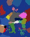 Ugly Europe rimstred 1938 wit fluags ekstremele akkurate