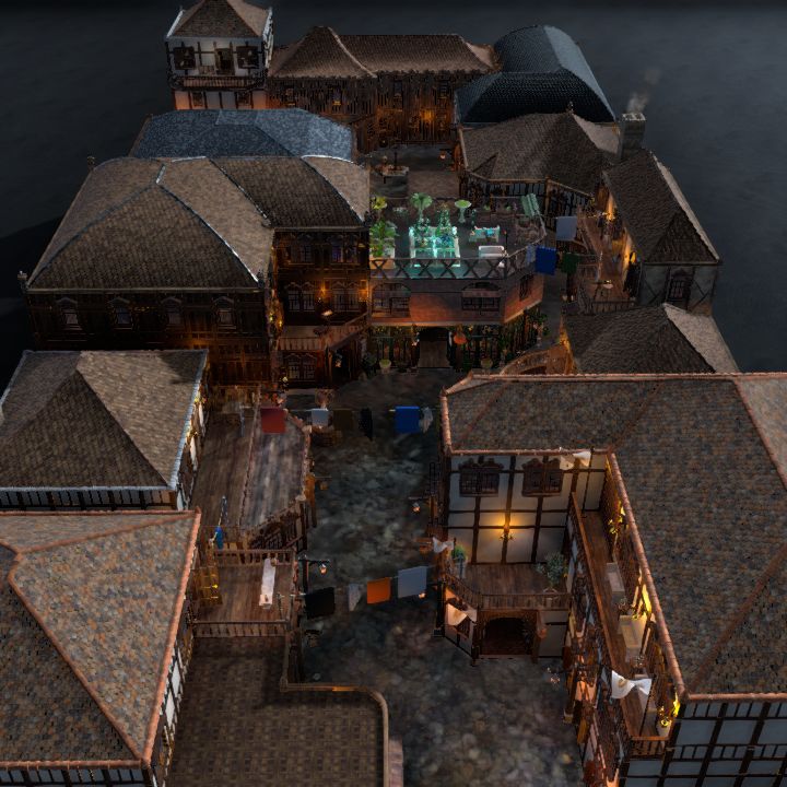 City Alleyways - 12 multilevel buildings