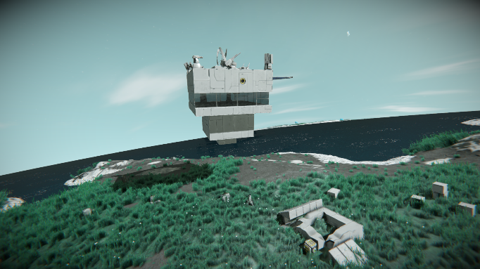 an attempt at a base/shelter