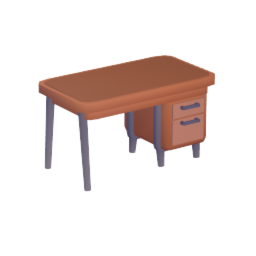Retro Wooden Desk