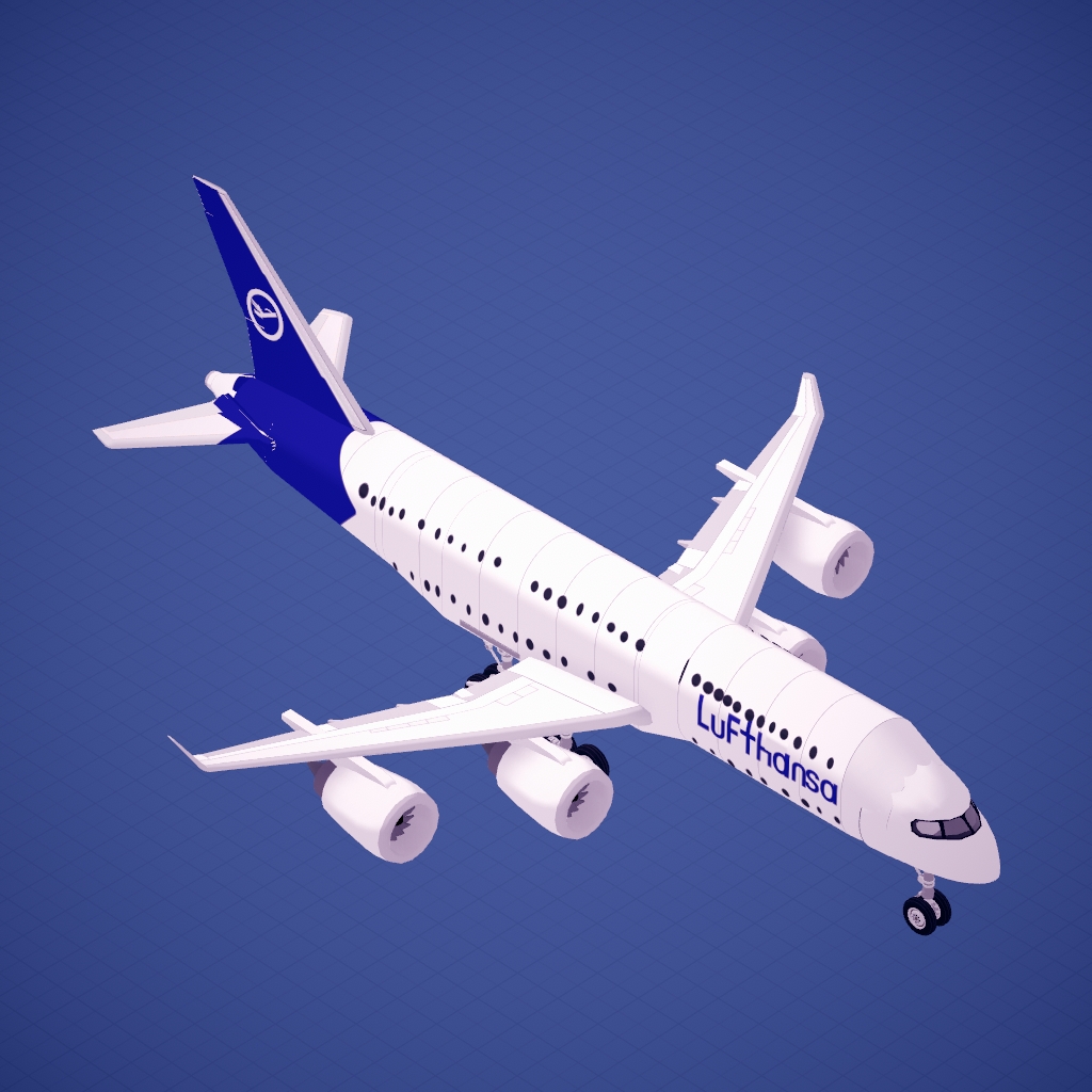 Lufthansa Airbus A380 replica